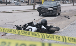 Konya’da otomobilin çarptığı motosiklet sürücüsü yaralandı