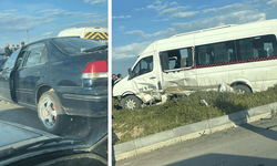 Eskişehir’de otomobil ile işçi servisi çarpıştı: 6 yaralı