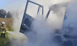 Hatay Kırıkhan'da kamyon yangını