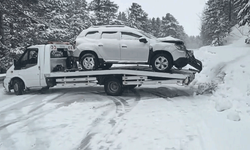 Kars’ta kar yağışı kazaya neden oldu: 1 yaralı