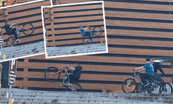 Odunpazarı’nda bisikletli çocuklar yürekleri ağızlara getirdi