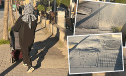 Odunpazarı’nda bozuk kaldırımlar tepki çekiyor