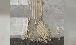 Odunpazarı’nda kaldırımdaki tahribat tepki çekti