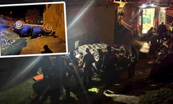 Erzincan’da otomobil bahçeye devrildi: 2 yaralı