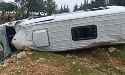 Gaziantep'te işçi servisi şarampole uçtu: 16 yaralı