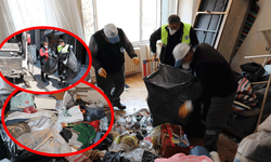 Odunpazarı’nda çöp ev kabusu: 5 kamyon atık çıkarıldı