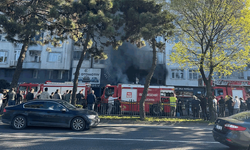Samsun'da oto aksesuar dükkanında yangın: Patlama paniğe neden oldu