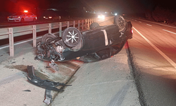 Tekirdağ'da otomobil takla attı: 1 yaralı