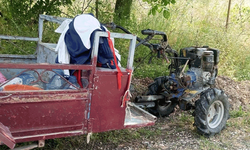 Bilecik'de su motoru devrildi: 1 yaralı