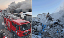 Eskişehir’de geri dönüşüm tesisinde büyük yangın