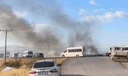 Eskişehir'de yakılan otlar yangın paniğine neden oldu