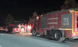 Hatay Kırıkhan'da otomobil yangını