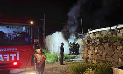 Kayseri'de metruk evde yangın