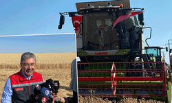 Biçerdöver kullanan Vali Yılmaz: "Valiniz ne güzel çiftçilik yapıyor"