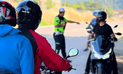 Bilecik'te jandarmadan motosiklet sürücülerine güvenli sürüş eğitimi