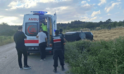 Bilecik'te kamyonet tarlaya devrildi: 1 yaralı