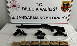 Bilecik'te operasyon: Silah ve çok sayıda mermi bulundu