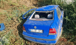 Bilecik'te otomobil takla attı: 1 yaralı