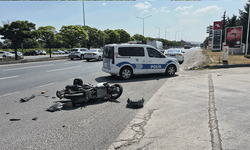 Eskişehir'de otomobile arkadan çarpan motosikletli yaralandı
