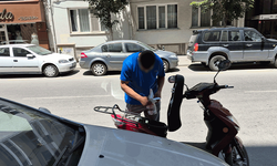 Eskişehir'de plakasız ve kasksız elektrikli motosiklet sürücüsüne 46 bin TL ceza