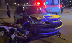 Eskişehir'de  otomobil ve motosiklet kafa kafaya çarpıştı: 2 yaralı