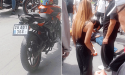 Eskişehir'de yaşı küçük motosikletlinin çarptığı yaya yaralandı