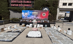 Eskişehir’e de uzanan büyük operasyonda ele geçirilen maddeler sergilendi