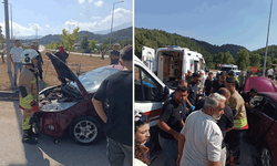 Hatay'da iki otomobil çarpıştı: 6 yaralı