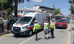 Kırşehir'de otomobilin çarptığı yaya yaralandı
