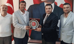 Sivrihisar esnaf odalarından Kaymakam Temel'e anlamlı ziyaret