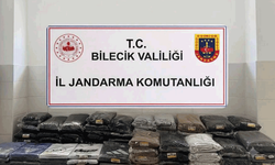 Bilecik'te  yolcu otobüsünde 750 bin liralık kaçak giyim ele geçirildi