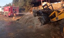 Hatay’da samanlık yangını