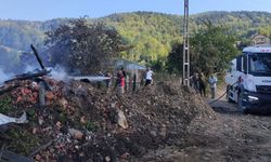 Kastamonu'da alevlere teslim olan ev küle döndü
