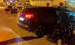 Sivrihisar’da otomobil ile motosiklet çarpıştı, 2 kişi yaralandı