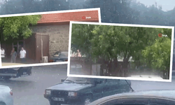 Sivrihisar’da sağanak yağmur etkili oldu