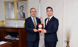 Türk Hava Kurumu Eskişehir Şubesi’nden İl Millî Eğitim Müdürü Sinan Aydın’a ziyaret