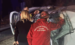 Balıkesir Balya'da otomobil şarampole uçtu: 2 yaralı
