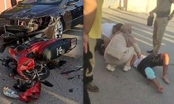 Erzincan’da otomobil ile motosiklet çarpıştı: 2 genç yaralandı