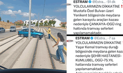 Eskişehir’de tramvay hatlarında peş peşe kaza
