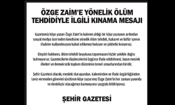 Özge Zaim’e yönelik ölüm tehdidiyle ilgili kınama mesajı