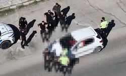 Kırıkkale'de denetimi görünce yer değiştirdi, dron saniye saniye kaydetti