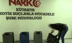Kütahya'da narkotik operasyonu: Valizlerden 98,74 kilo pregabalin çıktı
