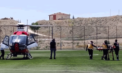 Malatya'da 85 yaşındaki hasta hava ambulansıyla sevk edildi