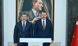 Milli Savunma Bakan Yardımcısı Ayhan’dan Vali Yılmaz’a ziyaret