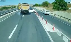 Tekirdağ'da tır şoförünün dikkati faciayı önledi: O anlar kamerada