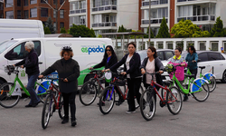 Tepebaşı’nda bisiklet seferberliği: Çocuklar ve yetişkinler birlikte pedal çevirdi