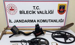 Bilecik’te define arayan 2 kişi suçüstü yakalandı