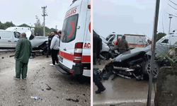 Bursa'da yağmurlu havada 5 araç birbirine girdi: 5 yaralı