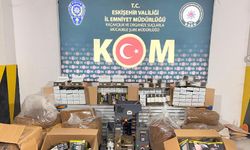 Eskişehir'de kaçak tütün ve alkol operasyonu