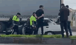 Konya'da seyir halindeki otomobilde yangın
